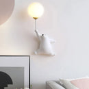DecorBites™ Kids Bear Moon Wall Lamp | 3D Printed Bedroom Interior Light