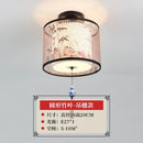 DecorBites™ Lotus Chinese Chandelier Ceiling Lamp Simple Corridor Painting LED Lighting
