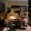 DecorBites™ Gold Stainless Steel Chandelier LED Project Lamp