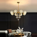 DecorBites™ Gold Chrome Bubble Ceiling Chandelier: 2025 Trend Hanging Lamps for Living Room