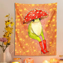 DecorBites™ Cute Frog Cartoon Tapestry Wall Hanging - Forest Animals Hippie Boho Decor