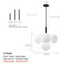 DecorBites™ Glass Globe Pendant Lamp: Modern Luxury for Home Decor & Restaurant Lighting