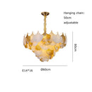 DecorBites™ Ginkgo Art Deco Dimmable Chandelier for Dinning Room