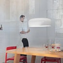 DecorBites™ Glossy Black Round Pendant Light for Dining Room, Modern Nordic Hanging Lamp