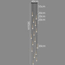 DecorBites™ Crystal LED Stair Chandelier: Luxury Long Stair Lighting Fixture with Creative Island Design
