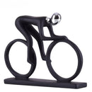 DecorBites™ Abstract Resin Cyclist Statue Bike Rider Figurine for Office Living Room