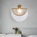 DecorBites™ Coloured Tassel Glass Ball Pendant Light for Boho Minimalist Style Bedroom & Restaurant