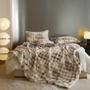 DecorBites™ Cozy Fleece Throws - Soft Plaid Blankets for Warmth and Comfort