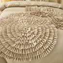 DecorBites™ Brushed Cotton Flower Embroidery Bedding Set with Stereoscopic Handwork