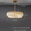 DecorBites™ Double Crystal Ceiling Chandelier: Modern Luxury Home Decoration for Living Room