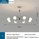 DecorBites™ Cream Wind Chandelier: Luxury Postmodern Hall Lamp for Living Room, Bedroom, and Restaurant