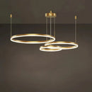DecorBites™ Gold Ring Pendant Lights Circle Acrylic LED Ceiling Lamp