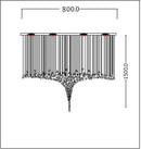 DecorBites™ Crystal Chandelier: Modern Staircase LED Lighting for Hallway & Lobby