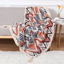 DecorBites™ Bohemian Knitted Sofa Blanket: Multi-Functional Decor for Home & Travel, All Seasons