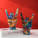 DecorBites™ Hand Statue 19cm Modern Pop Art Resin Sculpture Home Decor