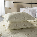 DecorBites™ Gold Embroidery Cotton Bohemia Quilt Set - 3PCS Coverlet & Pillowcase