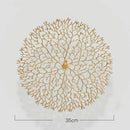 DecorBites™ Gold Coral Carp Lotus Leaf Fish Wall Decor Ornaments
