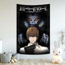 DecorBites™ Death Note Aesthetic Tapestry for Bar Cafe Decor - Hot Anime Art Flag