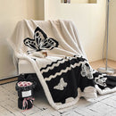 DecorBites™ Double-Layer Jacquard Lamb Wool Blanket - Cozy Sofa Throw for Winter Home Comfort