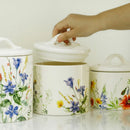 DecorBites™ Large Silicone Sealed Flower Storage Jar, Nut & Tea Caddy, Snack Can, Sugar & Spice Canister