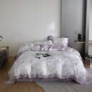 DecorBites™ Eucalyptus Fiber Bedding Set: Duvet Cover, Bed Sheet, Fitted Sheet, Pillowcases