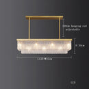 DecorBites™ Crystal LED Chandelier: Minimalist Luxury Lighting for Dinning Table