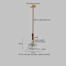 DecorBites™ Glass LED Pendant Lamp Petal Lampshade for Bedroom Living Dining Room