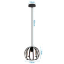 DecorBites™ Industrial Metal Ball Pendant Light for Bedroom Kitchen Island