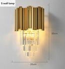 DecorBites™ Crystal Gold Chandeliers: Modern Luxury for Villa Living Room - Nordic Design