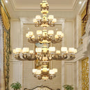 DecorBites™ Jade Chandelier: Stylish Chinese Zen Living Room Lamp for Duplex Building by Guangdong Zhongshan