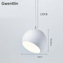 DecorBites™ Gold Ball Pendant Light: Nordic Modern LED Hanging Lamp for Home Decor