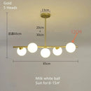 DecorBites™ Bean Glass Chandelier: Modern Magic Lighting for Kitchen Living Room Bedroom