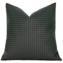 DecorBites™ Geometric Faux Leather Throw Pillow Cover - Modern Luxury Pillowcase
