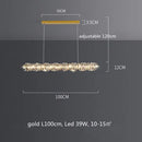 Modern circular textured crystal chandelier living room pendant light