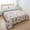 DecorBites™ Double Cotton Bohemian Throw Blanket - Lightweight & Breathable Summer Cover for Beds, Sofas, and Home Decor