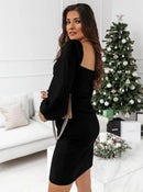 Women's Clothing  Autumn and Winter New Fashion Commuter V-neck