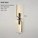 DecorBites™ Black Gold LED Wall Lights: Modern Wall Sconce for TV Background, Bedroom, Stairs