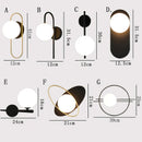 DecorBites™ Glass Gold LED Wall Lamp for Chic Indoor Lighting