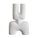 DecorBites™ Geometric Ceramic Vase | Irregular Ornaments | Room Decoration Accessories