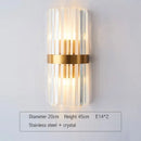 DecorBites™ Crystal Gold LED Wall Sconce for Bedroom Living Room Home Decoration