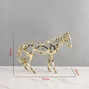 DecorBites™ Golden Openwork Animal Sculpture Set for Home Decoration