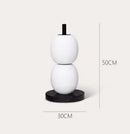 DecorBites™ Gourd String Floor Lamp, White Glass Lampshade, Designer Nordic Floor Light