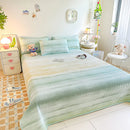 DecorBites™ Dreamy Gradient Single Bedspread: Anti-Slip, Thick Quilted Mattress with Four Season Versatility