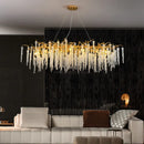DecorBites™ Crystal Tassel Pendant Chandelier for Dining Room, Kitchen Island, Hall - Luxury LED Lighting