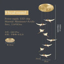 DecorBites™ Dolphin Pendant Chandelier: Luxe Staircase & Lobby Décor for Hotel, Mall & Home