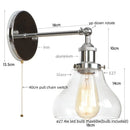 DecorBites™ Gold LED Wall Sconce Retro Bedroom Lamp | Loft Iron Decor Aisle Restaurant Home
