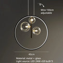 DecorBites™ Branching Bubbles Chandelier in Black and Gold for Modern Dining Room