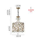 DecorBites™ Crystal Heart Ceiling Light - Romantic Princess Bedroom Chandelier