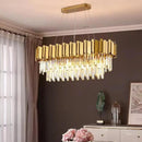DecorBites™ Crystal Gold Chandeliers: Modern Luxury for Villa Living Room - Nordic Design