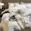 DecorBites™ Egyptian Cotton Luxury Bedding Set Quilt Cover Pillow Shams Bedclothes